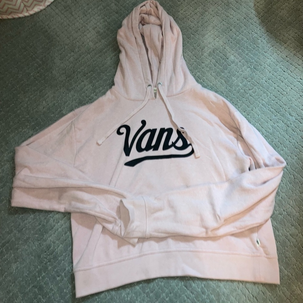 Vans Pink Hooded Sweatshirt Womens